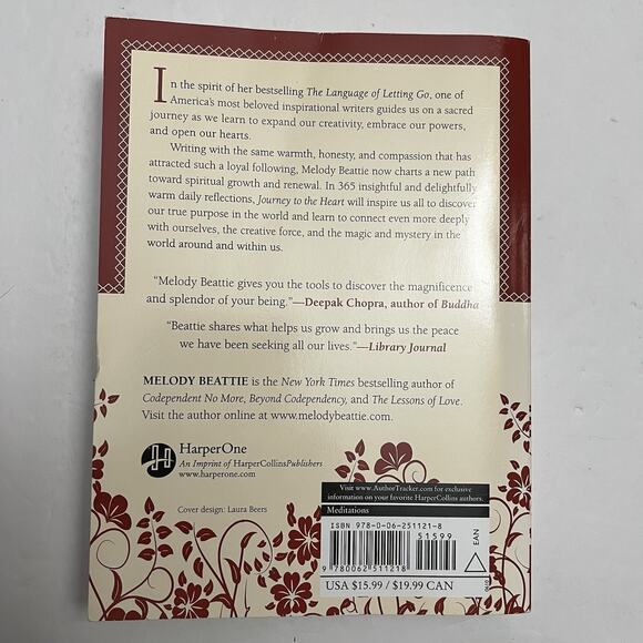 Journey to the Heart by Melody Beattie Paperback Daily Meditations Book - Picture 7 of 8